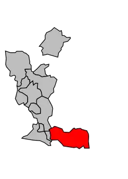 Cantone di L'Isle-sur-la-Sorgue – Mappa
