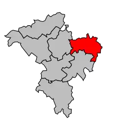 Cantone di Mirecourt – Mappa