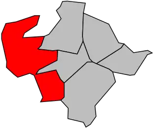 Cantone di Chaville – Mappa
