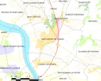 Saint-André-de-Cubzac – Mappa