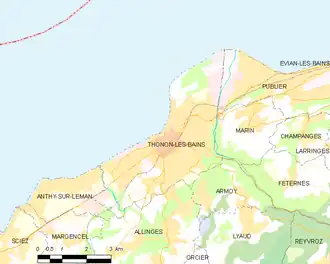 Thonon-les-Bains – Mappa