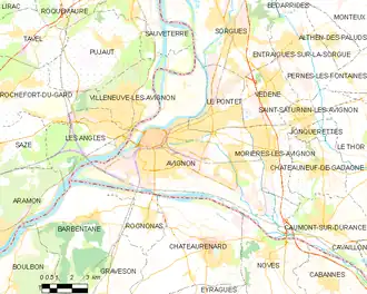 Avignone – Mappa