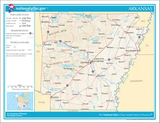 Arkansas – Mappa