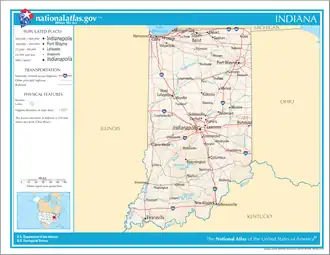 Indiana – Mappa