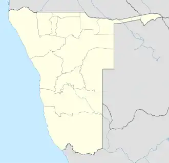 Mappa di localizzazione: Namibia