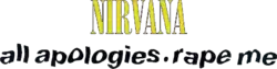 Logo del disco All Apologies/Rape Me