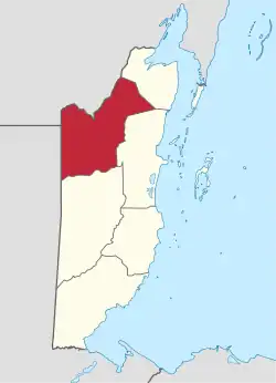 Distretto di Orange Walk – Localizzazione