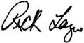 Firma di Rick Lazio