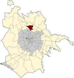 Mappa dei quartieri di