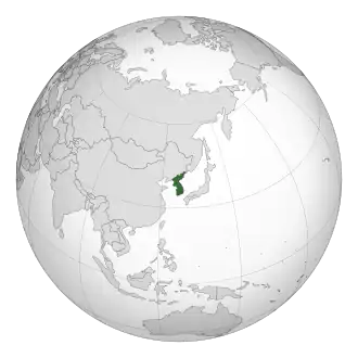 Impero coreano 대한제국?, 大韓帝國?, Daehan JegukLR - Localizzazione