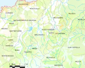 Speloncato – Mappa