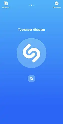 Shazam su iOS