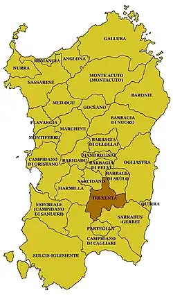 Trexenta – Localizzazione
