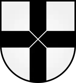 Schuin gedeeld kruis