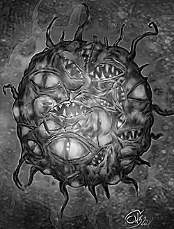 "Shoggoth" (2002) da "Il Bestiario di H.P. Lovecraft / H.P. Lovecraft's Bestiary", di Adriano Monti - Buzzetti