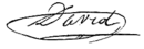 Firma di Jacques-Louis David