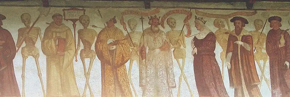 Particolare della Danza macabra