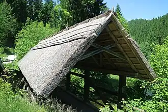 Il "Ponte di paglia" (Ströhberne Brücke), a Edelschrott, in Stiria, Austria