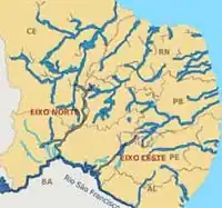 Mappa delta del São Francisco