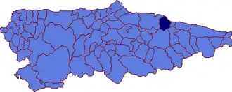 Colunga – Mappa