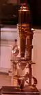Microscopio di John Cuff del 1750.