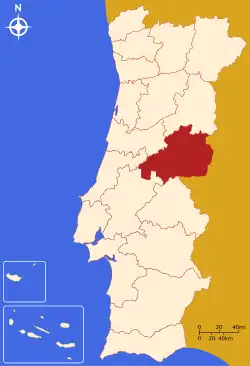 Distretto di Castelo Branco – Localizzazione