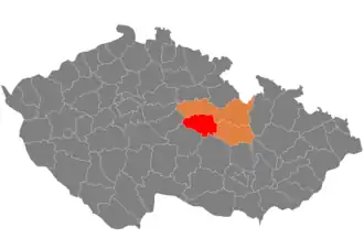 Distretto di Chrudim – Localizzazione