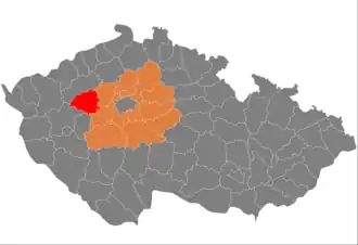 Distretto di Rakovník – Localizzazione