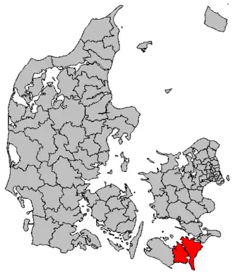 Comune di Guldborgsund – Localizzazione
