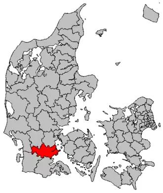 Comune di Haderslev – Localizzazione