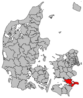 Comune di Vordingborg – Localizzazione