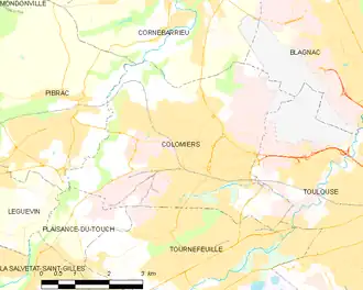 Colomiers – Mappa