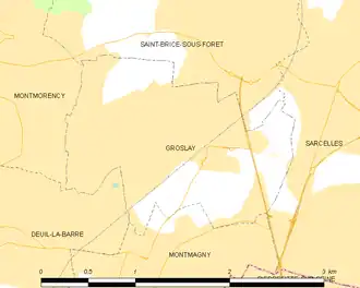Groslay – Mappa