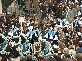 Cavalieri sardi a Sa Sartiglia (Oristano)