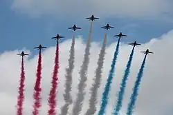 Le Red Arrows alla parata del 2013