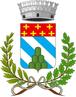 Bandato d'argento e d'azzurro (Valbrevenna)