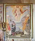 Cristo risorto e Santi Vescovi, 1587-88, affresco, altare laterale