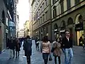 La via verso piazza della Signoria