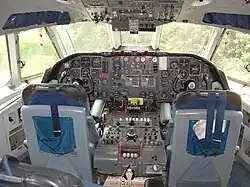 Cabina di pilotaggio Vickers VC10 degli anni '60